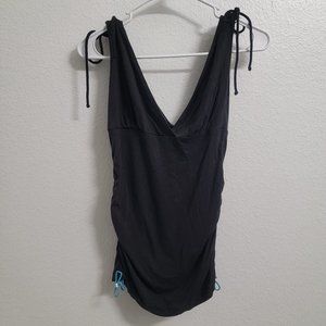 No Boundaries Black Tank Top - Juniors - Adjustable Ties